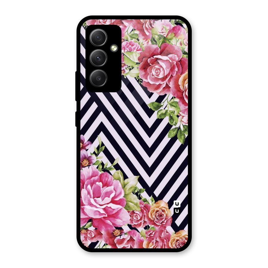 Bloom Zig Zag Glass Back Case for Galaxy A34