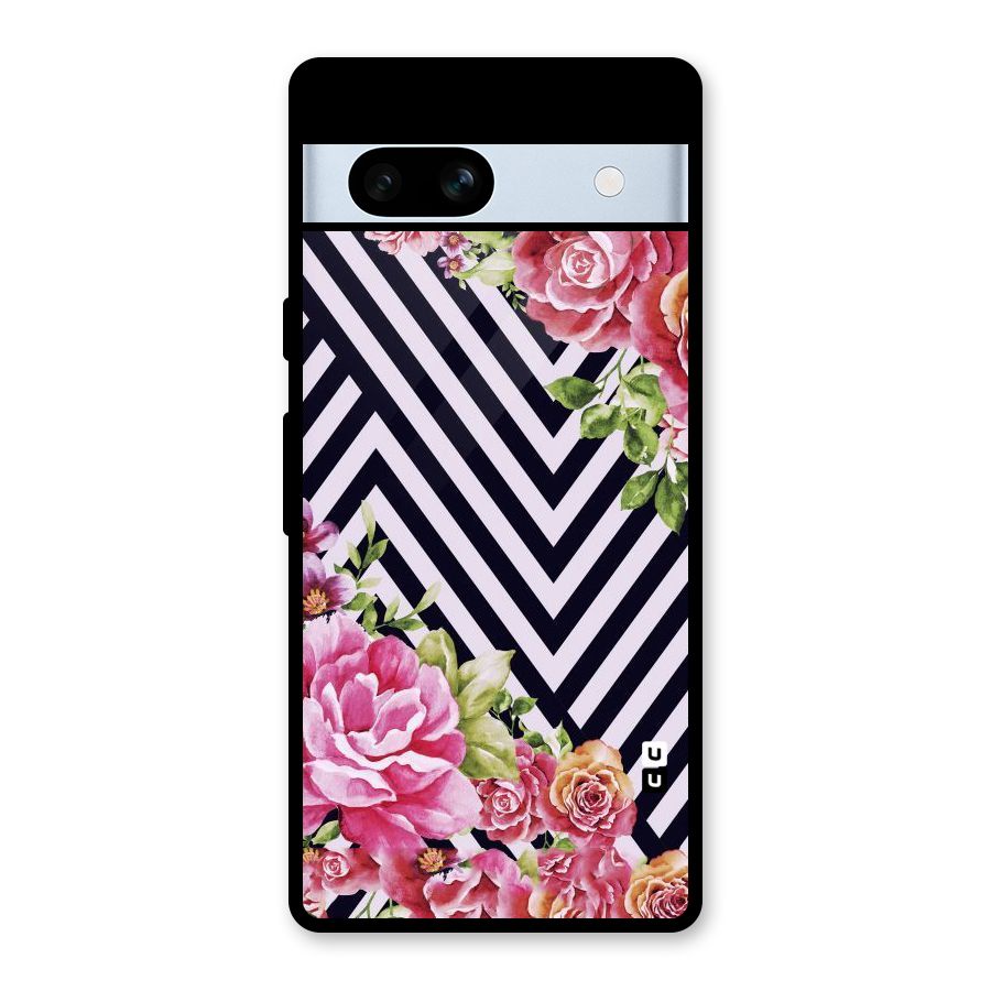 Bloom Zig Zag Glass Back Case for Google Pixel 7a