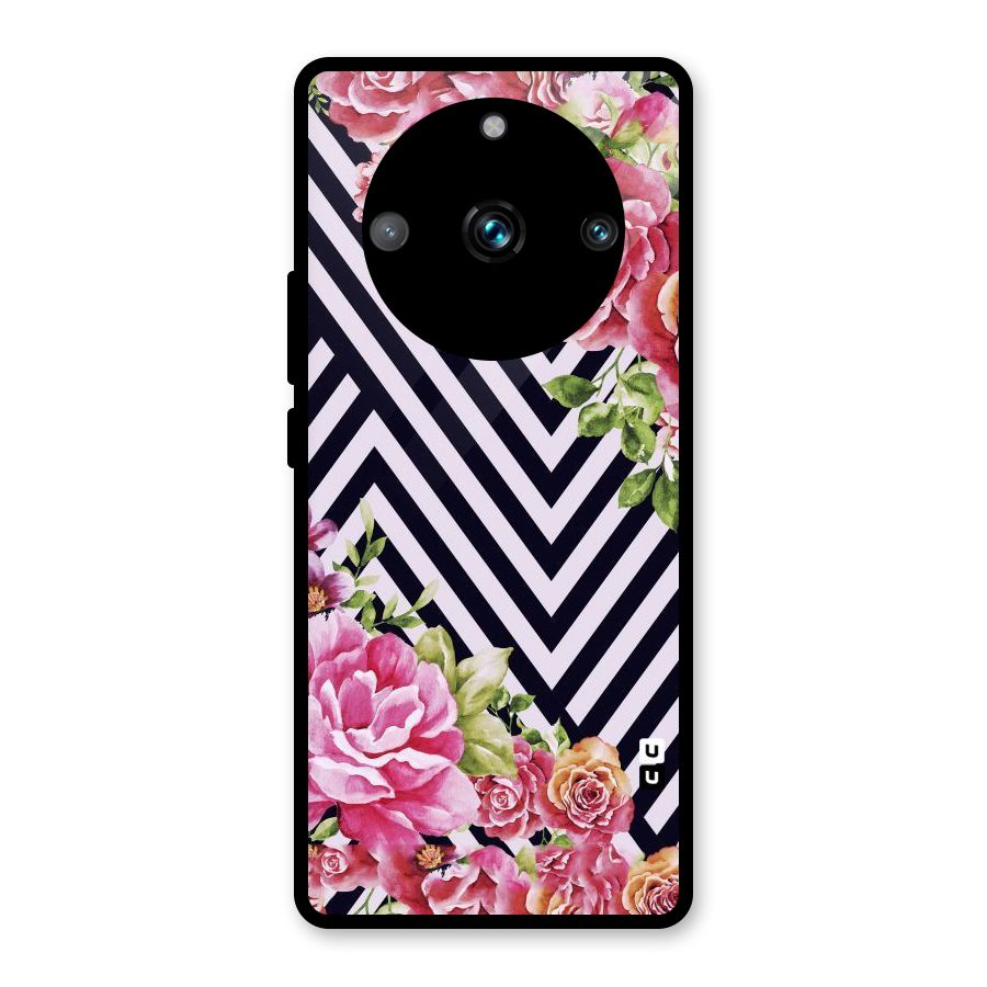 Bloom Zig Zag Glass Back Case for Realme 11 Pro Plus