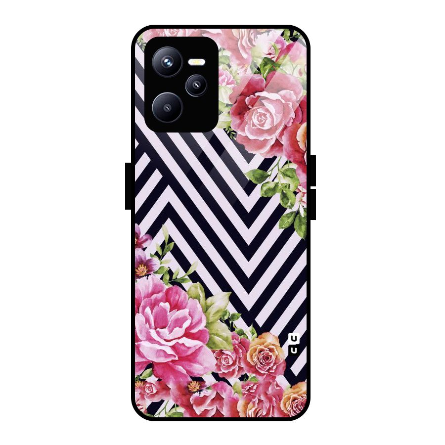 Bloom Zig Zag Glass Back Case for Realme C35