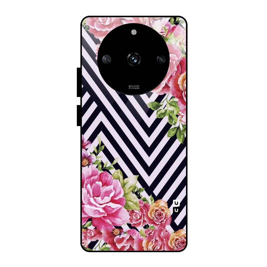 Bloom Zig Zag Glass Back Case for Realme Narzo 60 5G
