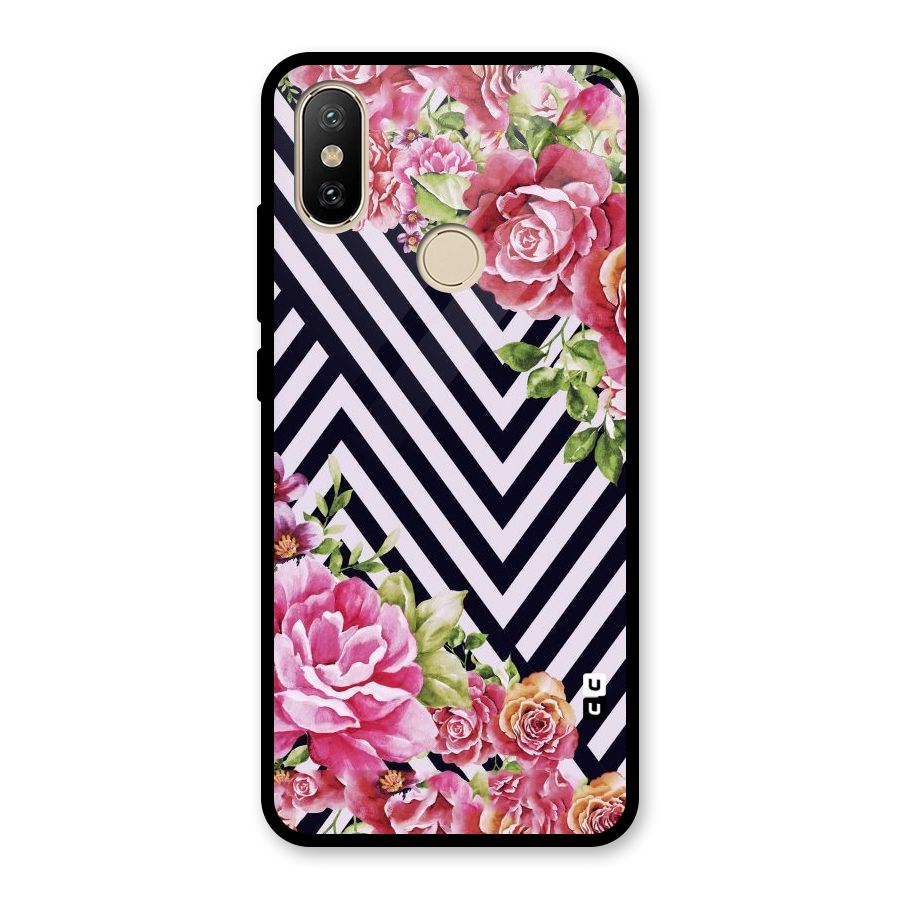 Bloom Zig Zag Glass Back Case for Redmi A2