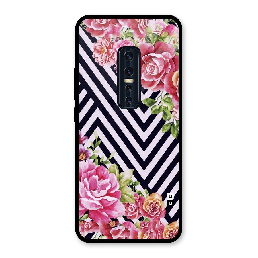 Bloom Zig Zag Glass Back Case for Vivo V17 Pro