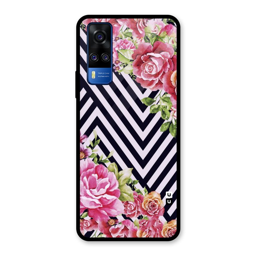 Bloom Zig Zag Glass Back Case for Vivo Y31