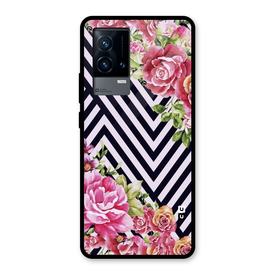 Bloom Zig Zag Glass Back Case for iQOO 9 5G