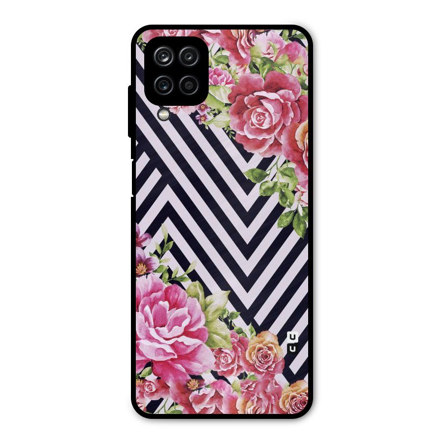 Bloom Zig Zag Metal Back Case for Galaxy A12