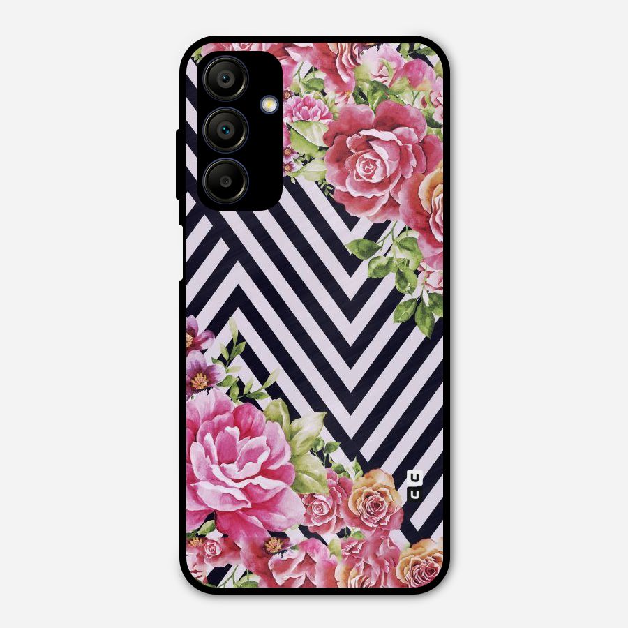 Bloom Zig Zag Metal Back Case for Galaxy A15 5G