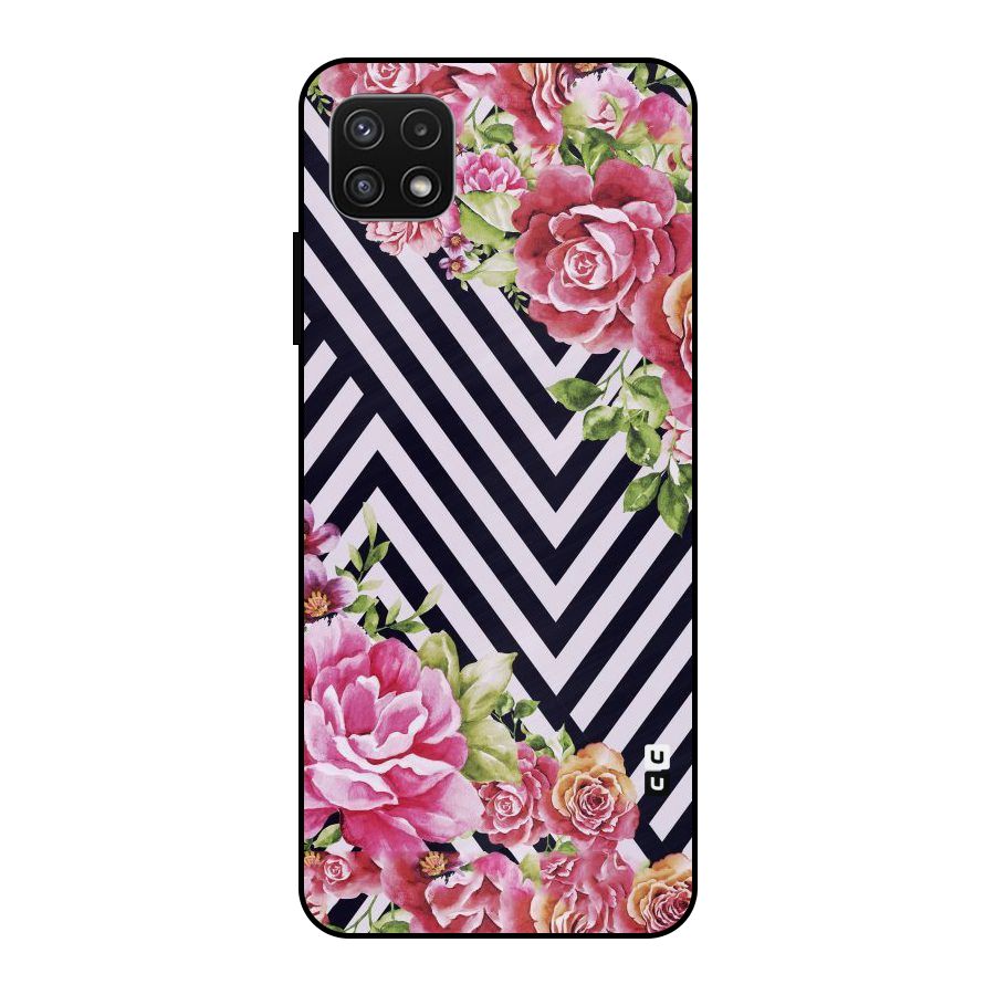 Bloom Zig Zag Metal Back Case for Galaxy A22 5G