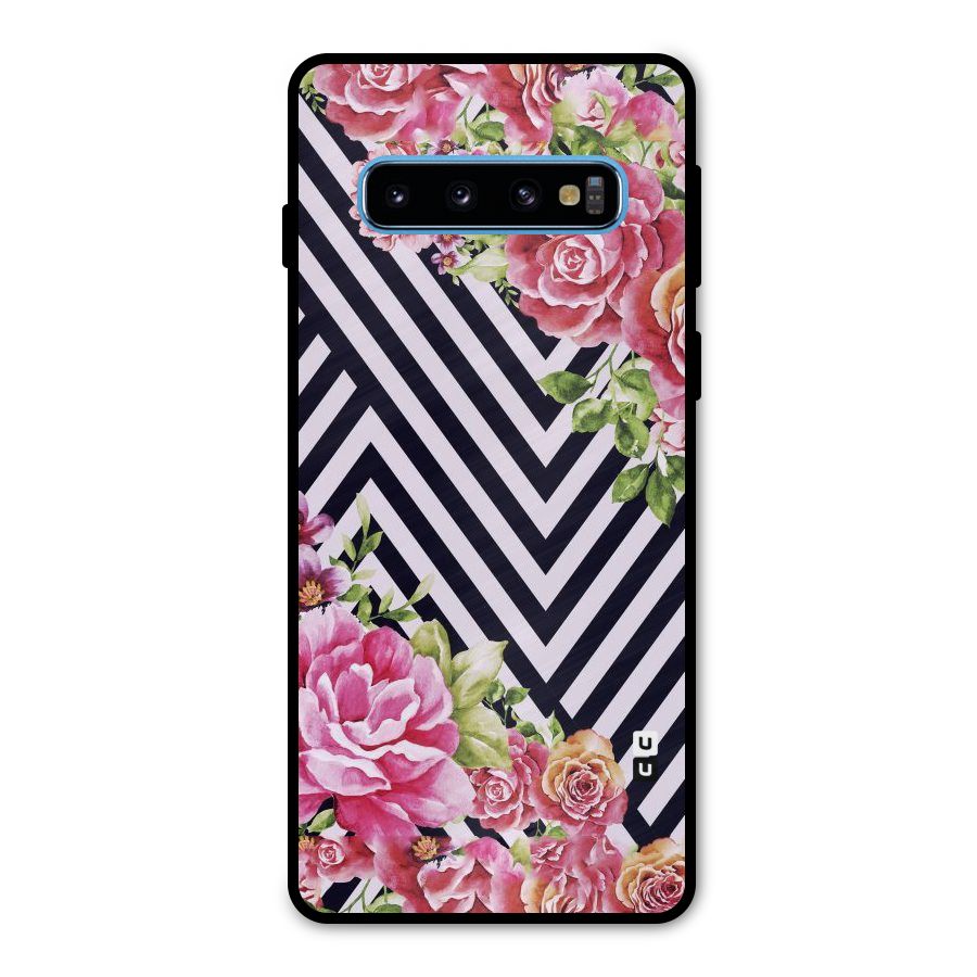 Bloom Zig Zag Metal Back Case for Galaxy S10