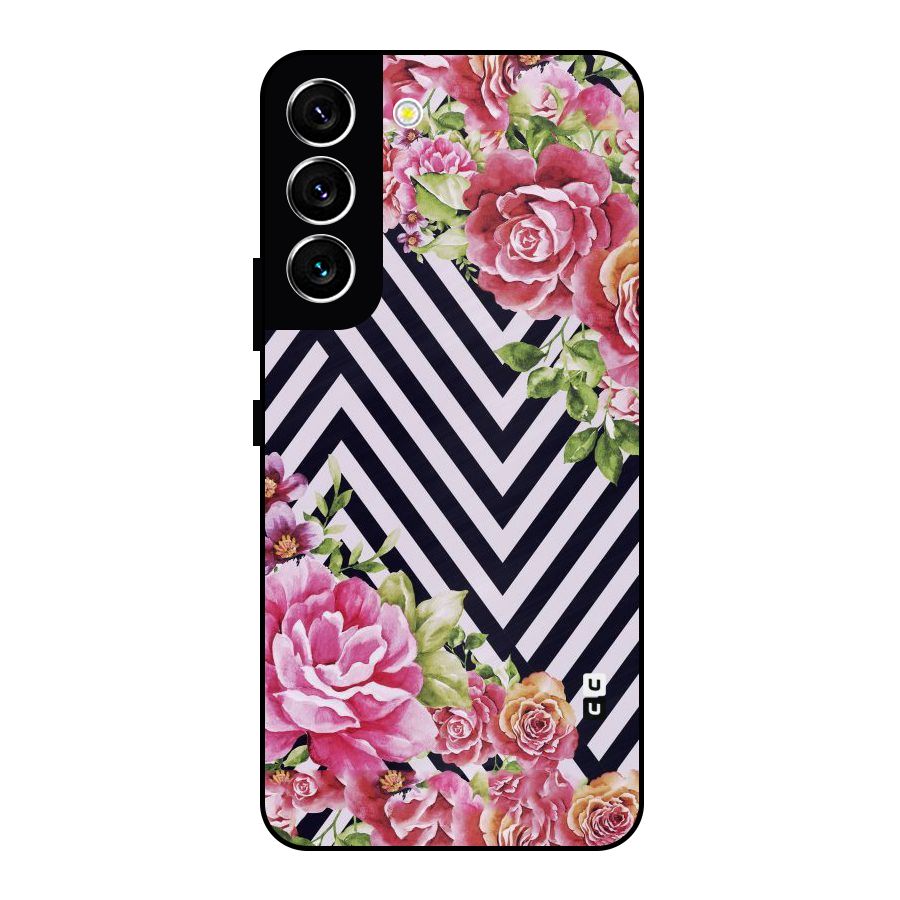 Bloom Zig Zag Metal Back Case for Galaxy S22 5G