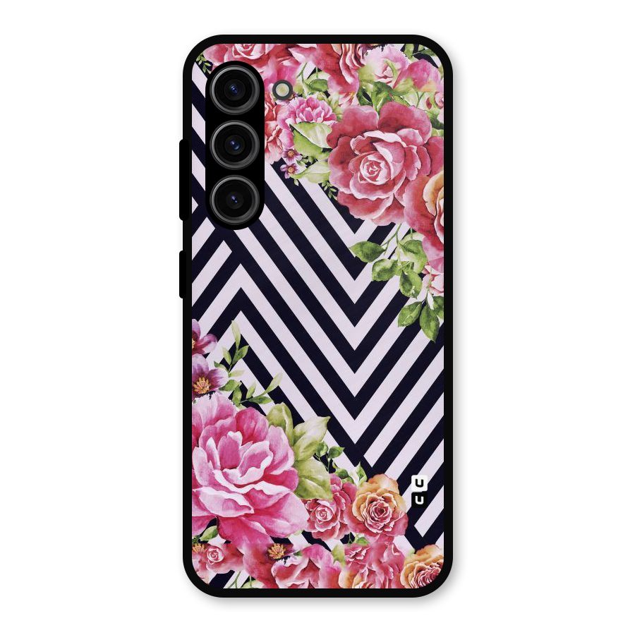 Bloom Zig Zag Metal Back Case for Galaxy S23