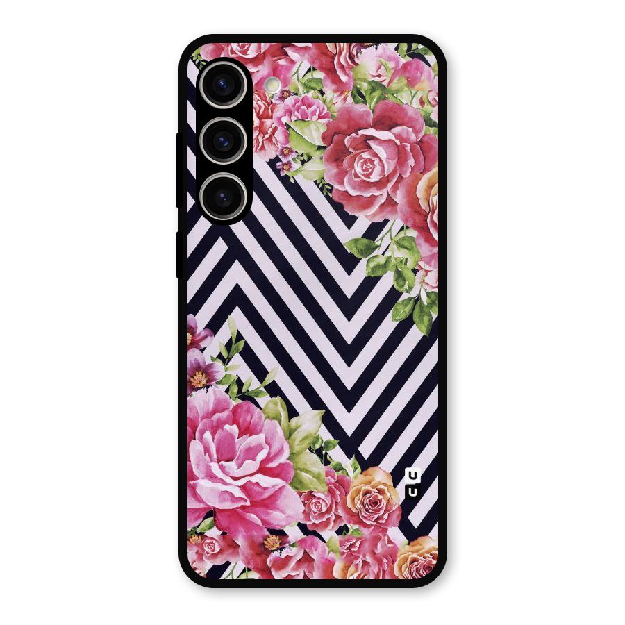 Bloom Zig Zag Metal Back Case for Galaxy S23 Plus
