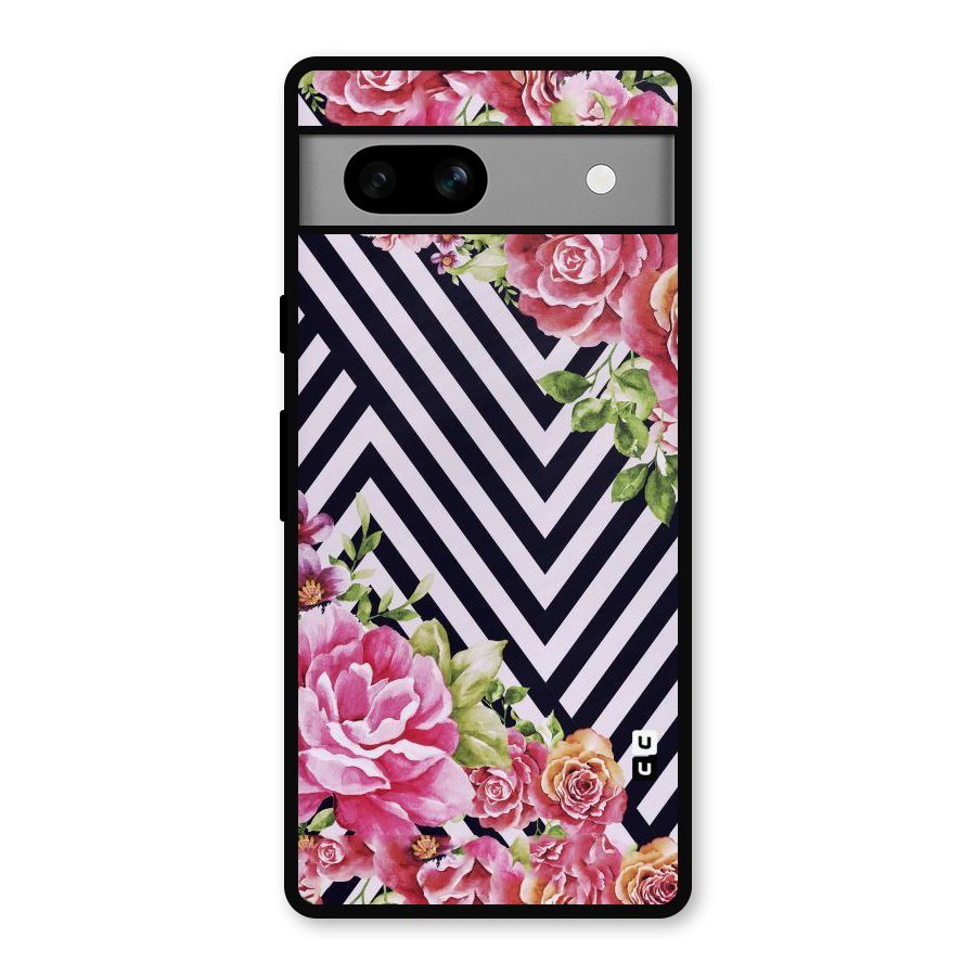 Bloom Zig Zag Metal Back Case for Google Pixel 7a