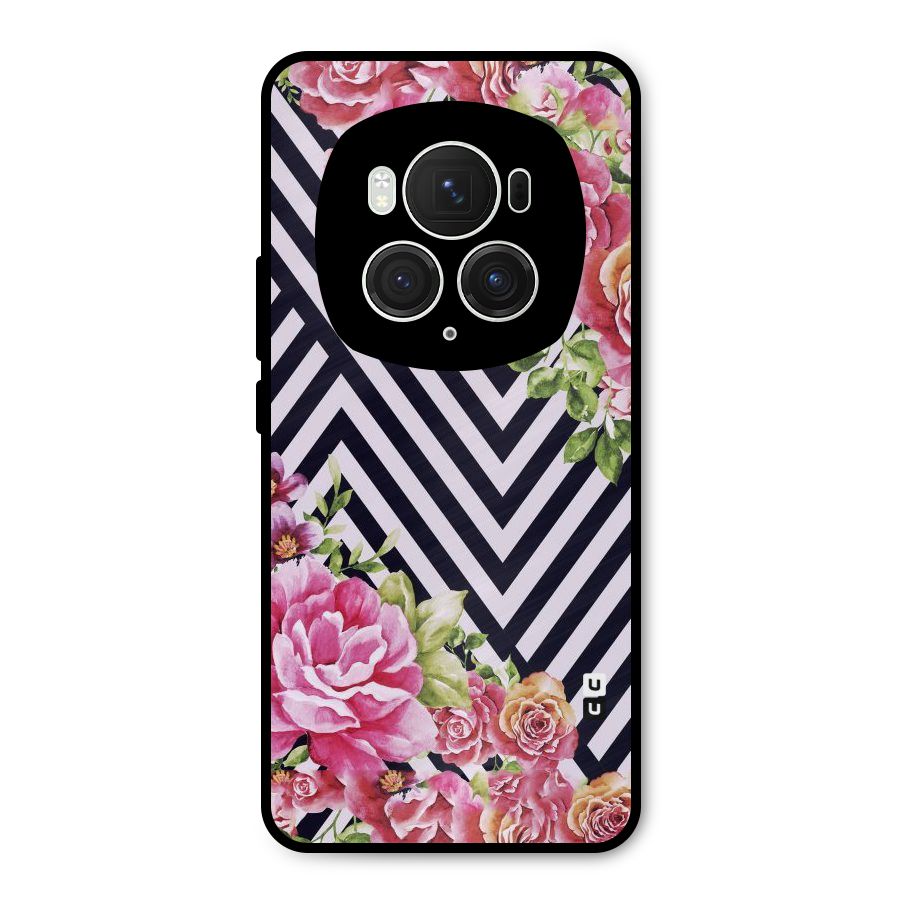 Bloom Zig Zag Metal Back Case for Honor Magic6 Pro