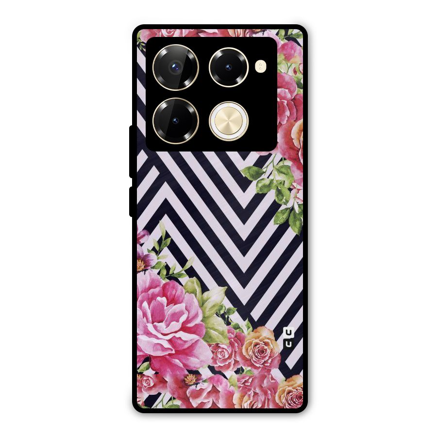 Bloom Zig Zag Metal Back Case for Infinix Note 40 Pro Plus