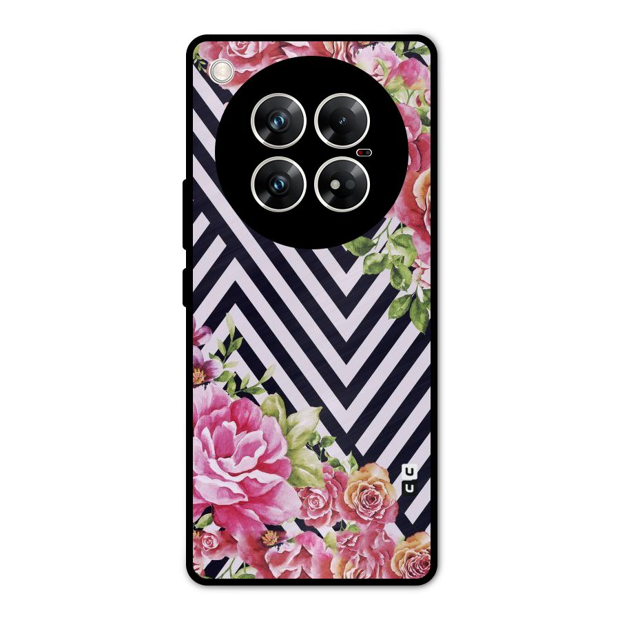 Bloom Zig Zag Metal Back Case for Infinix Zero 40 5G