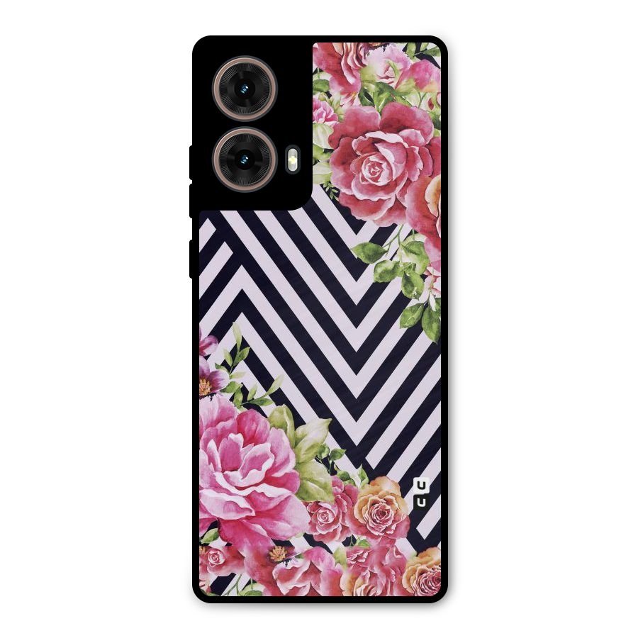 Bloom Zig Zag Metal Back Case for Moto G85