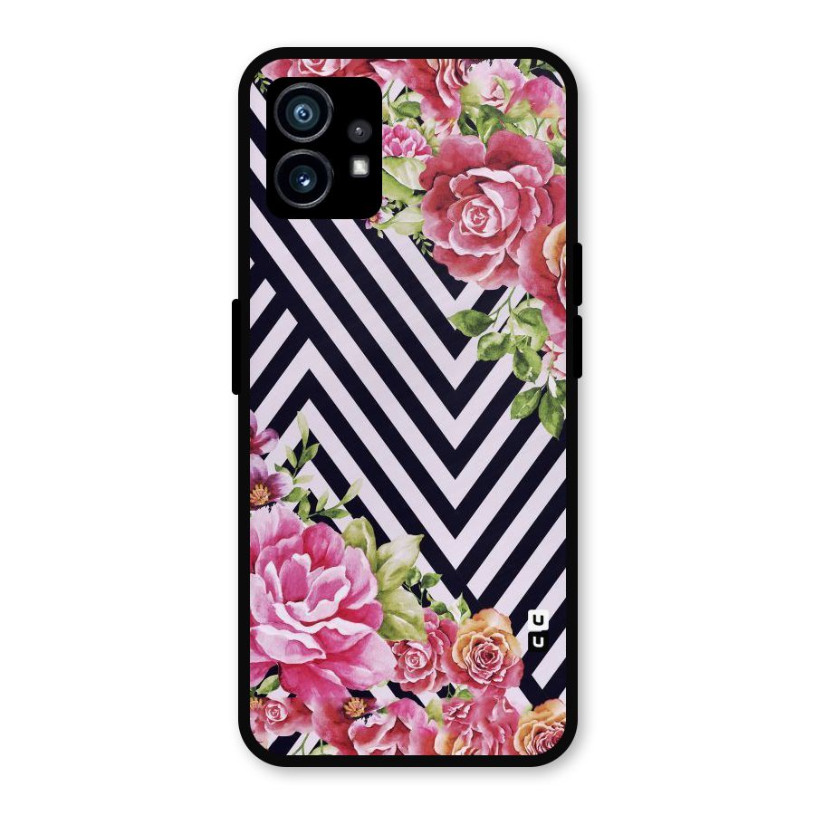 Bloom Zig Zag Metal Back Case for Nothing Phone 1