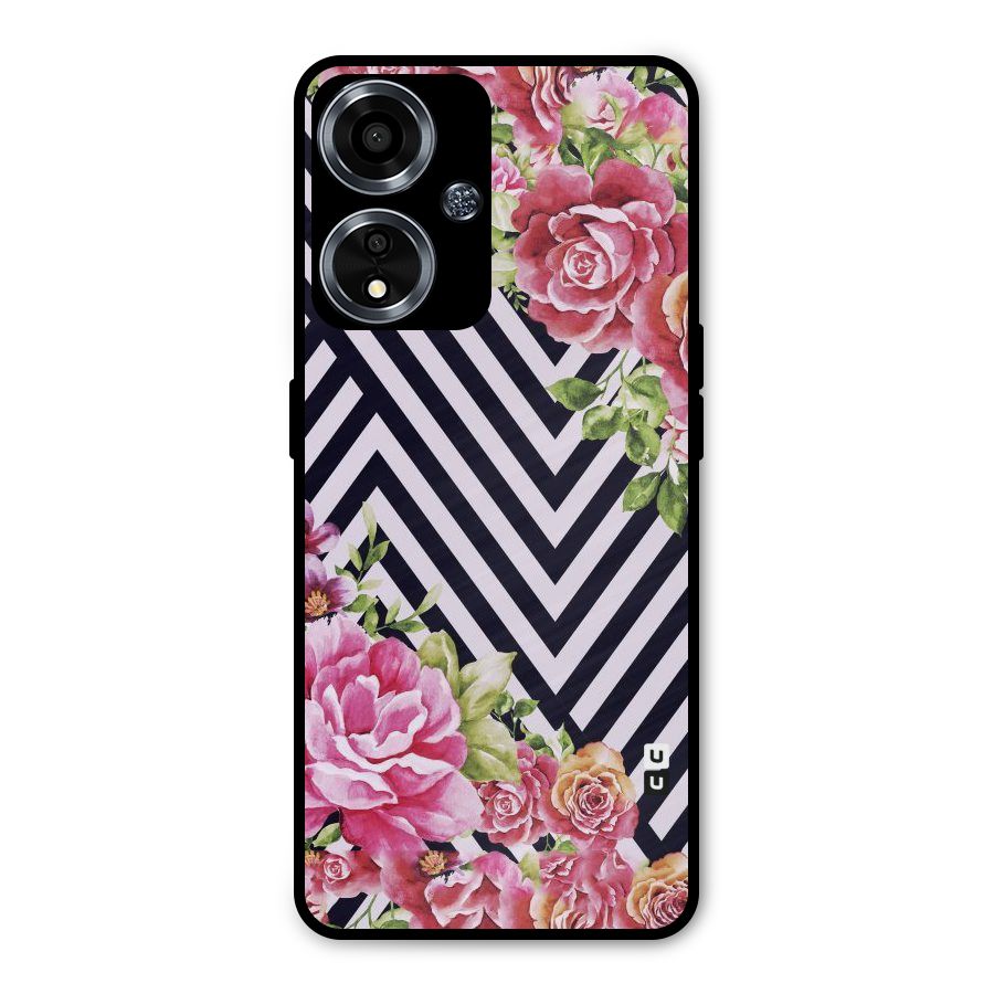 Bloom Zig Zag Metal Back Case for Oppo A59