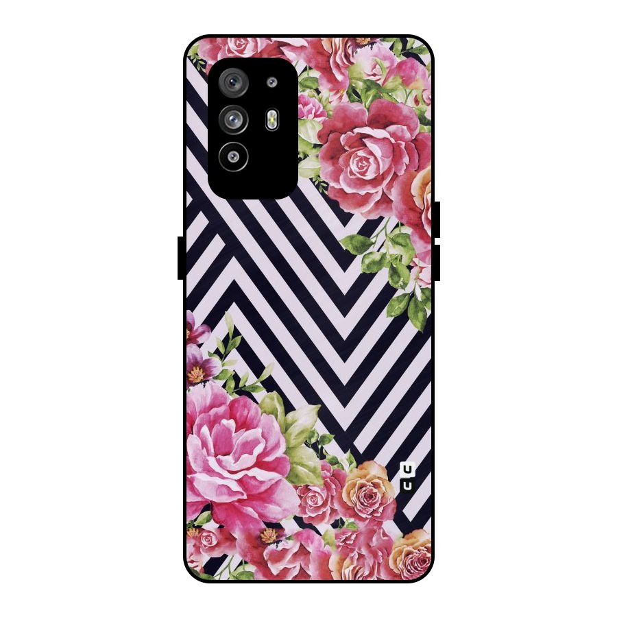 Bloom Zig Zag Metal Back Case for Oppo F19 Pro Plus 5G