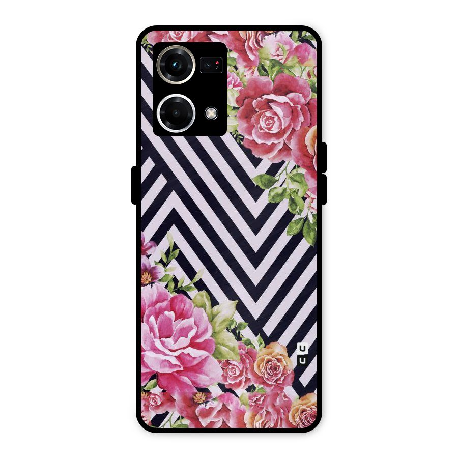 Bloom Zig Zag Metal Back Case for Oppo F21 Pro 4G