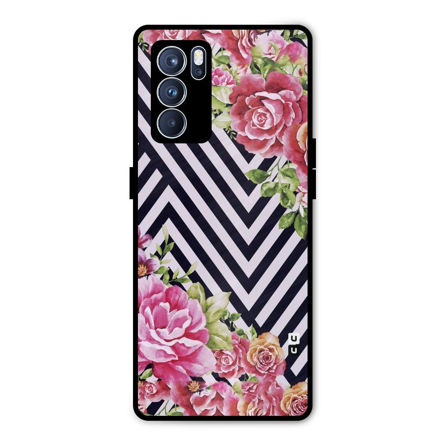 Bloom Zig Zag Metal Back Case for Oppo Reno6 Pro 5G