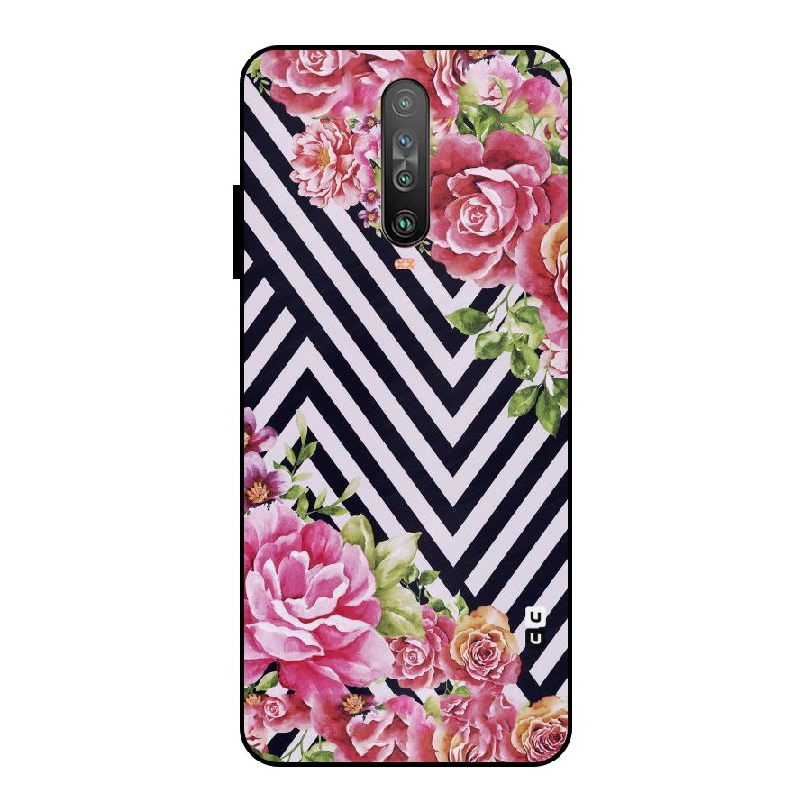 Bloom Zig Zag Metal Back Case for Poco X2