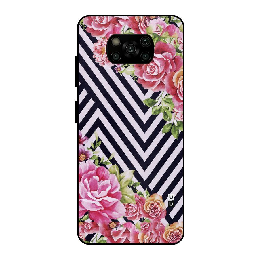 Bloom Zig Zag Metal Back Case for Poco X3