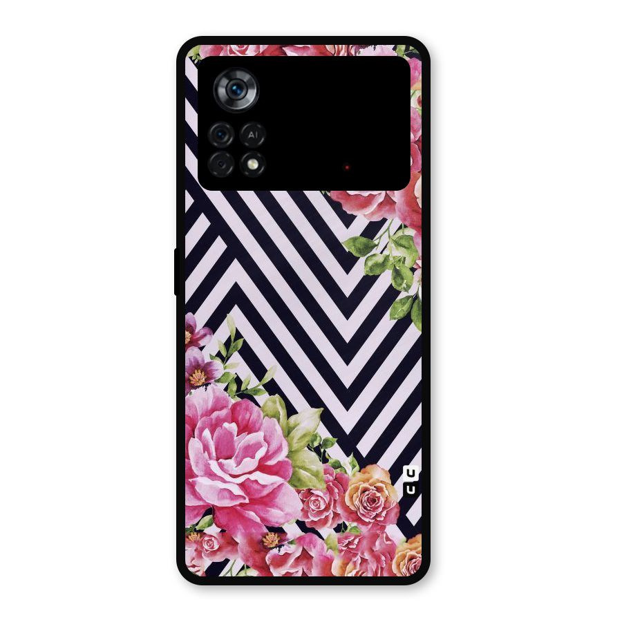 Bloom Zig Zag Metal Back Case for Poco X4 Pro 5G