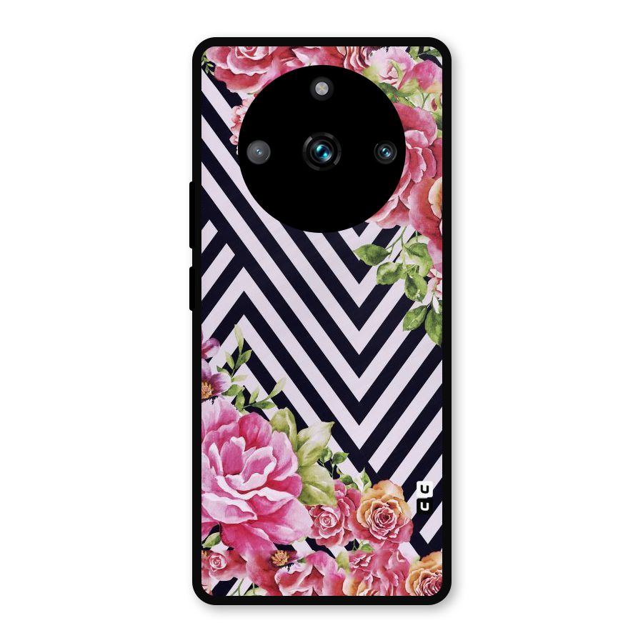 Bloom Zig Zag Metal Back Case for Realme 11 Pro