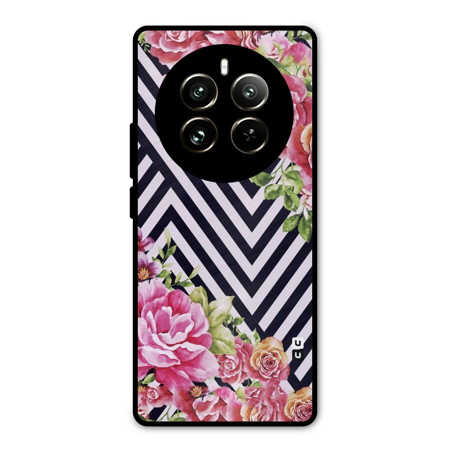 Bloom Zig Zag Metal Back Case for Realme 12 Pro