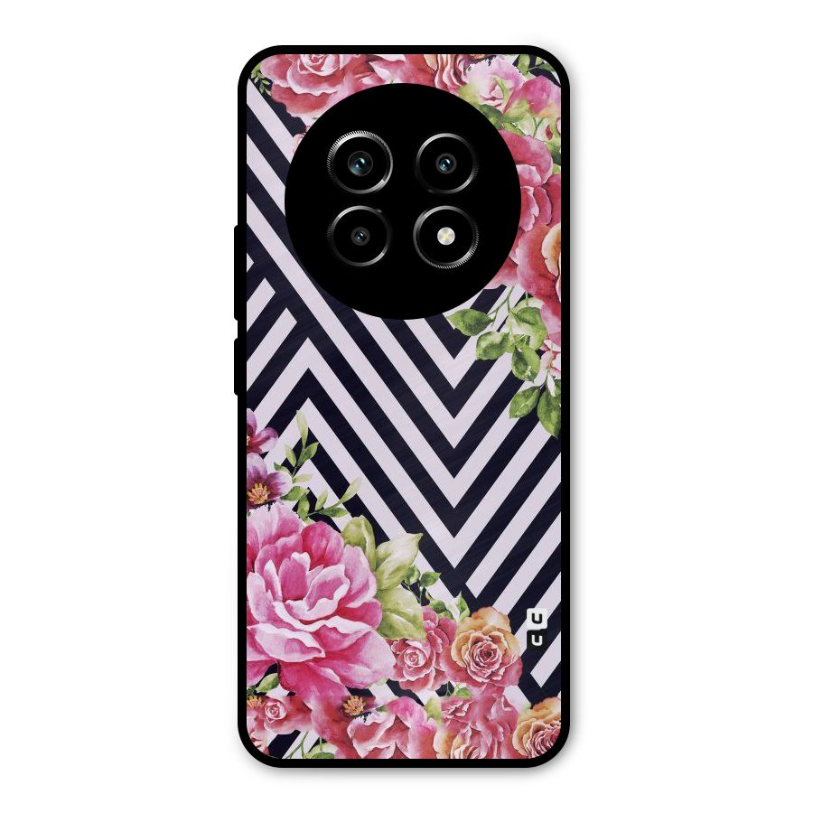 Bloom Zig Zag Metal Back Case for Realme 14 Pro Lite
