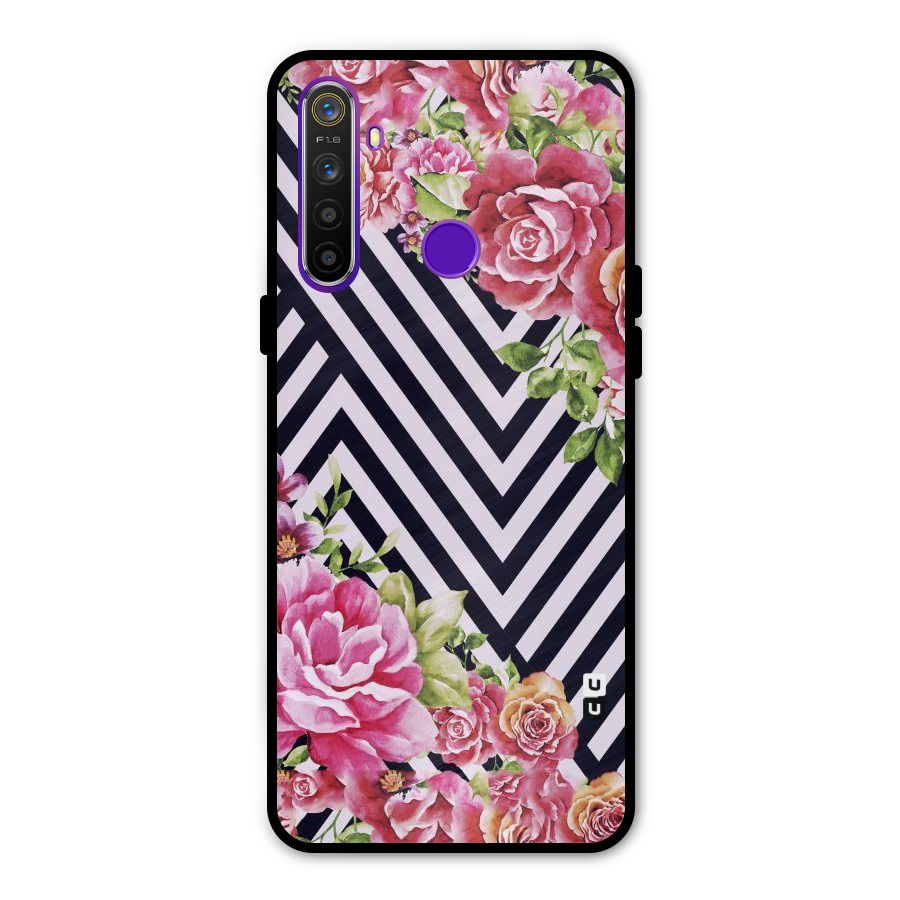 Bloom Zig Zag Metal Back Case for Realme 5