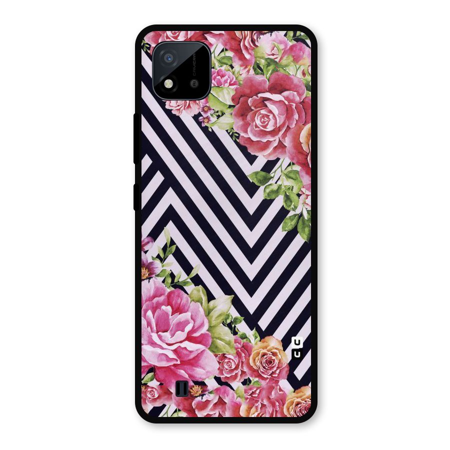 Bloom Zig Zag Metal Back Case for Realme C11 2021