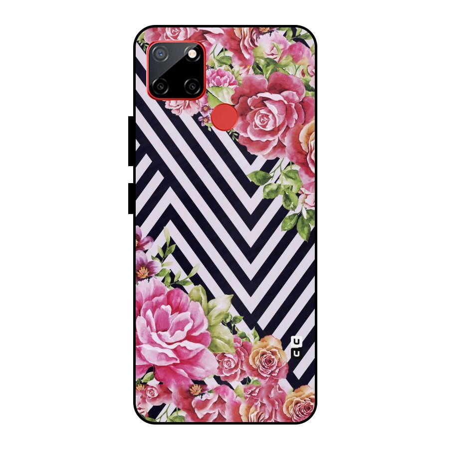 Bloom Zig Zag Metal Back Case for Realme C12