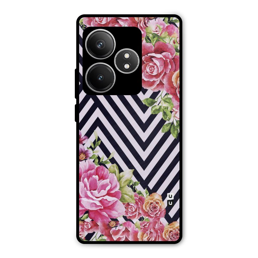 Bloom Zig Zag Metal Back Case for Realme GT 6T
