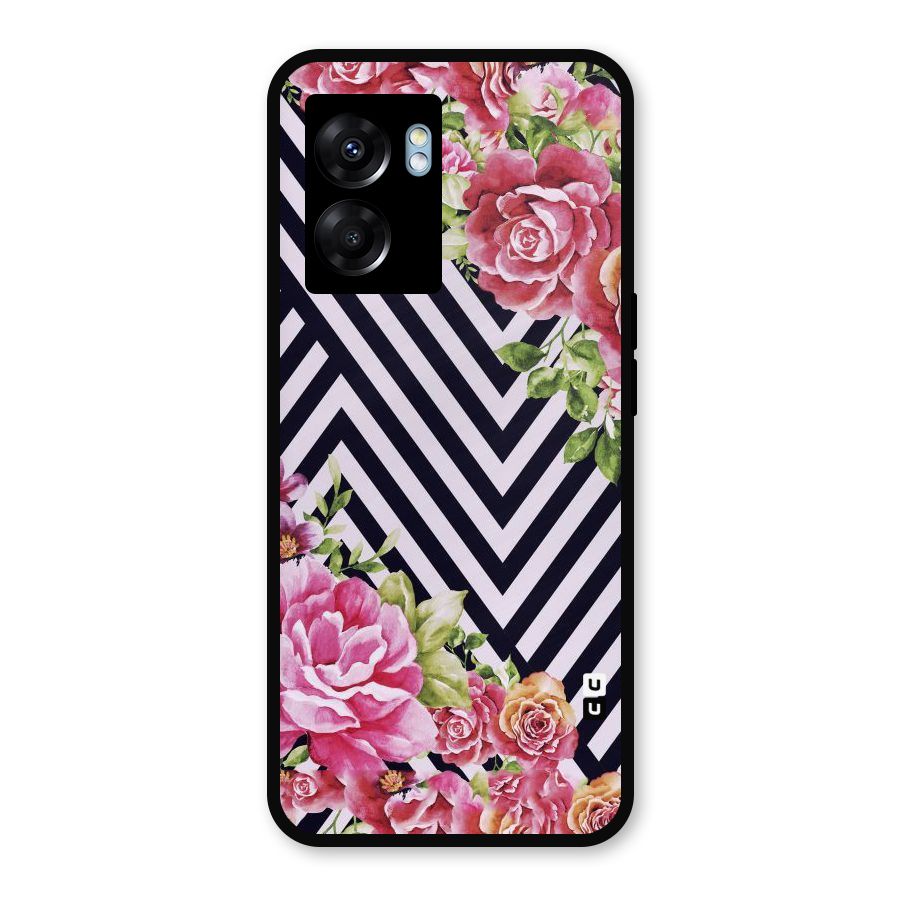 Bloom Zig Zag Metal Back Case for Realme Narzo 50 5G