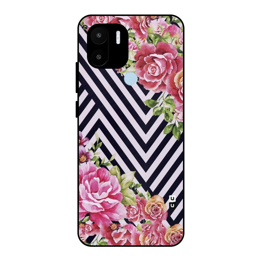 Bloom Zig Zag Metal Back Case for Redmi A2+