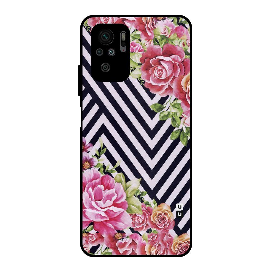 Bloom Zig Zag Metal Back Case for Redmi Note 10S