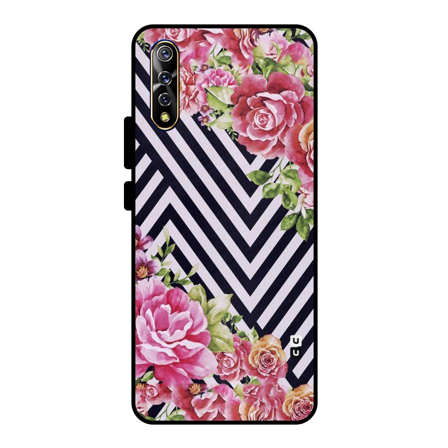 Bloom Zig Zag Metal Back Case for Vivo S1