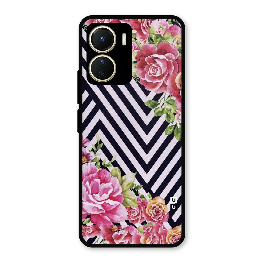 Bloom Zig Zag Metal Back Case for Vivo T2x