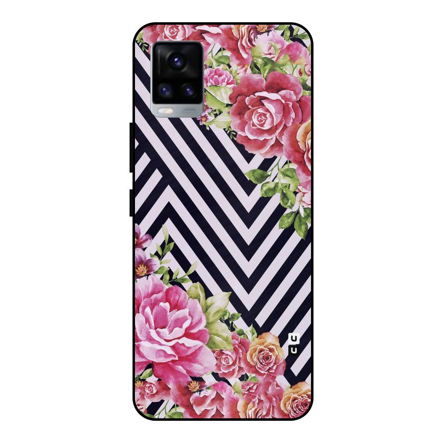 Bloom Zig Zag Metal Back Case for Vivo V20 2021