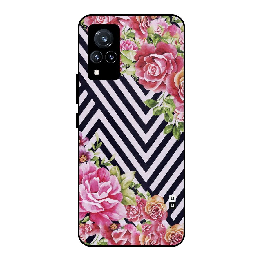 Bloom Zig Zag Metal Back Case for Vivo V21 5G