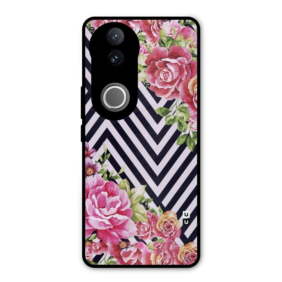 Bloom Zig Zag Metal Back Case for Vivo V50