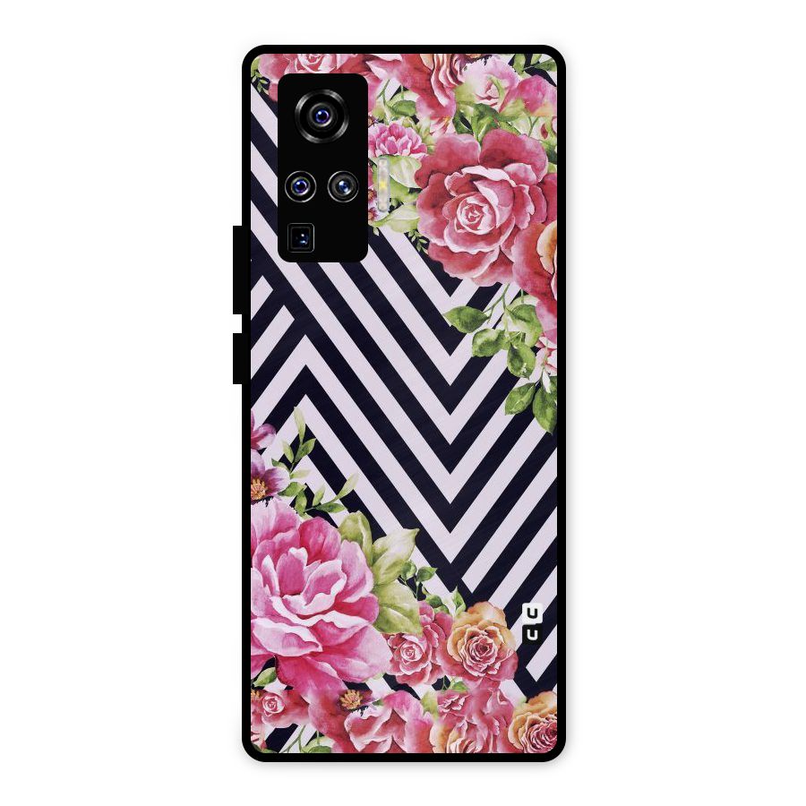 Bloom Zig Zag Metal Back Case for Vivo X50 Pro