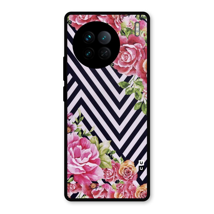 Bloom Zig Zag Metal Back Case for Vivo X90