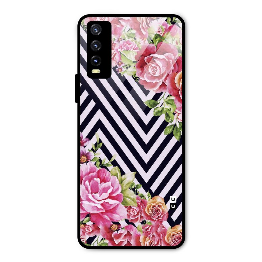 Bloom Zig Zag Metal Back Case for Vivo Y20
