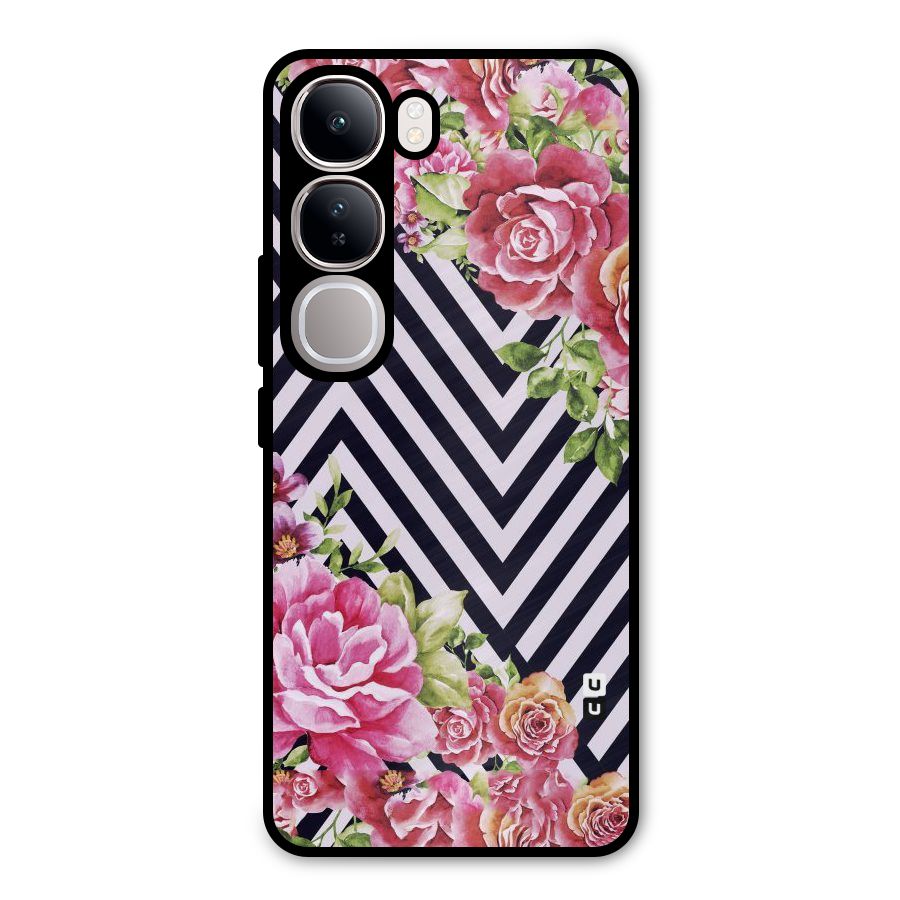 Bloom Zig Zag Metal Back Case for Vivo Y300