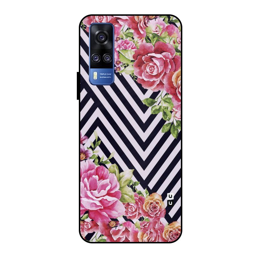 Bloom Zig Zag Metal Back Case for Vivo Y51