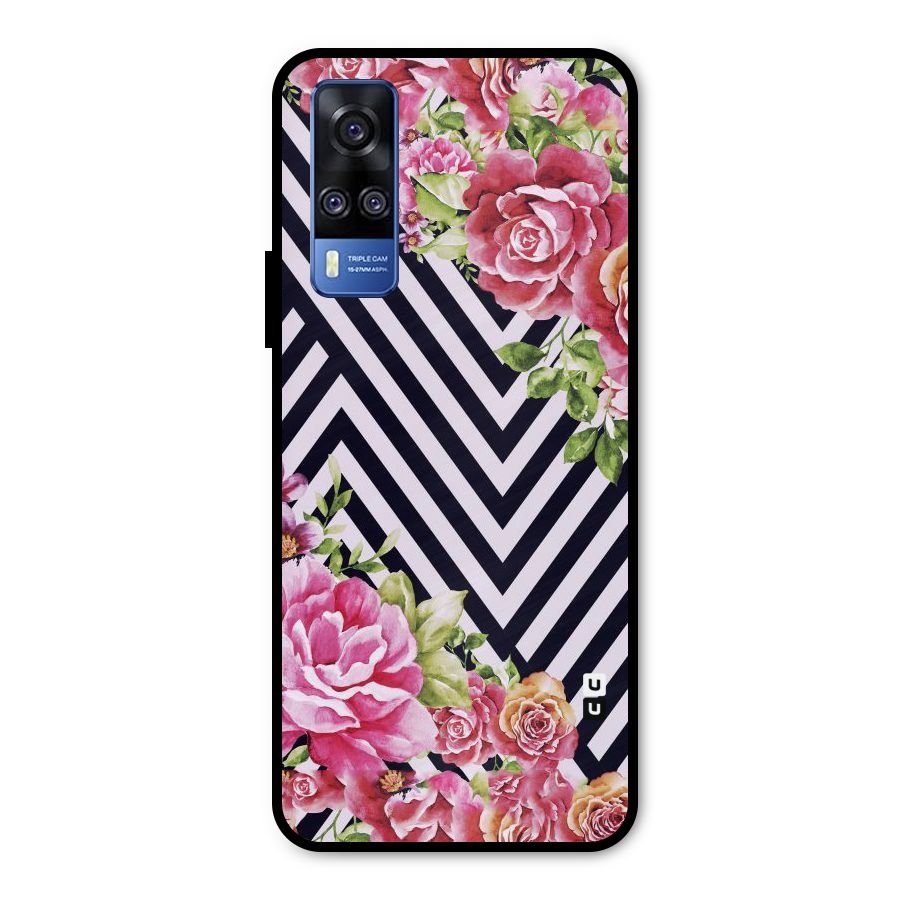 Bloom Zig Zag Metal Back Case for Vivo Y51A
